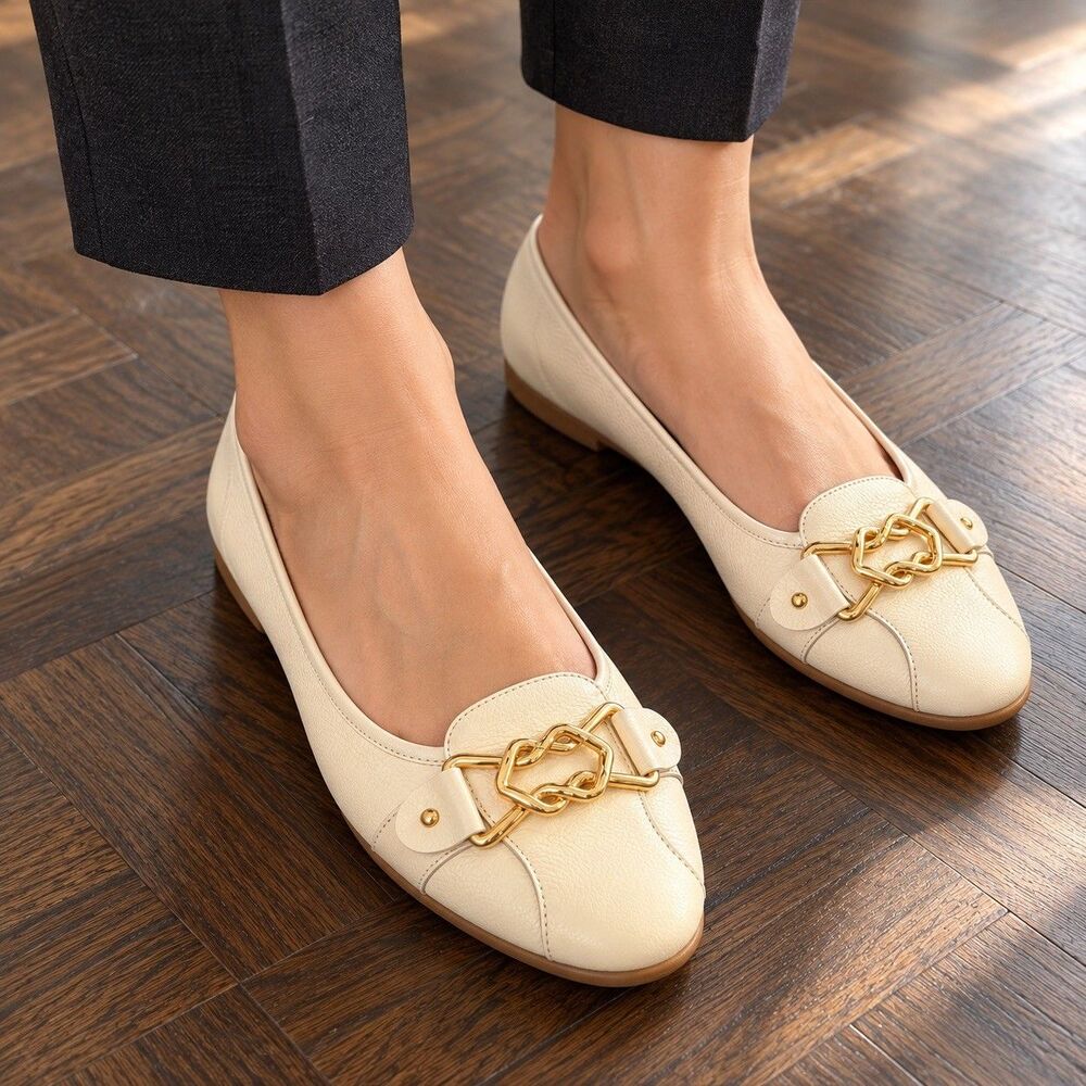 Aerosoles Women's Bia Leather Ballet Flat Size 12 NWOB Tags Attached Comfort